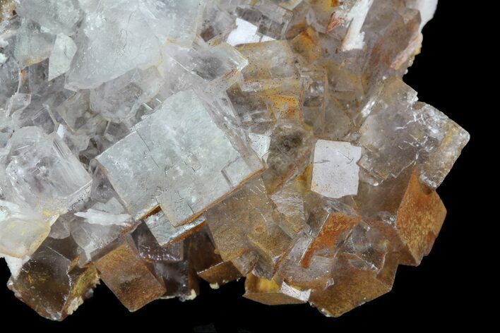 Lustrous Clear Cubic Fluorite Crystals - Morocco #80267